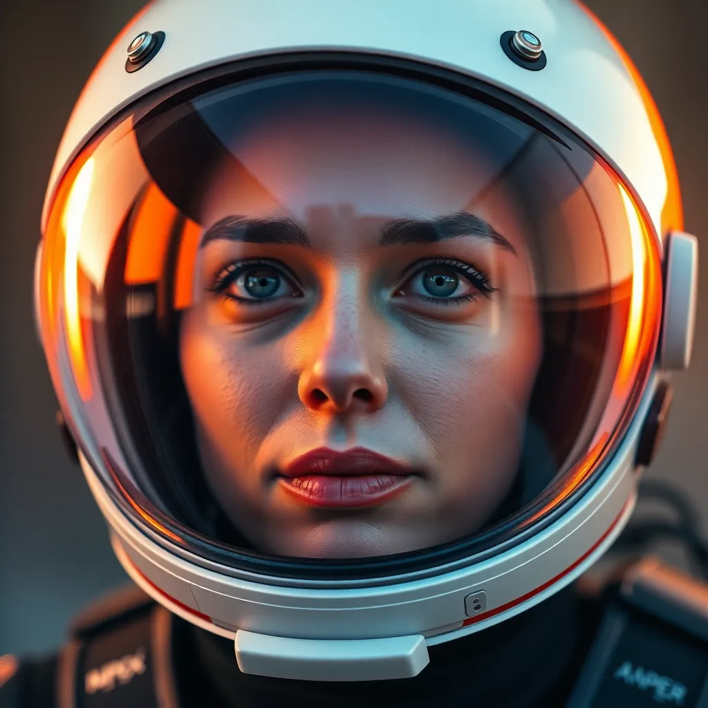 Woman Space Helmet
