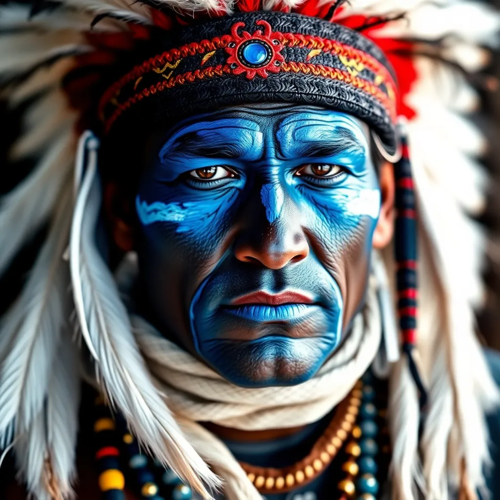 Portrait of Native American man